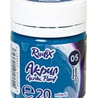 АКРИЛ для декору "RUDIX" /850105/ матовий Бірюза , 20 мл (1/12/24)