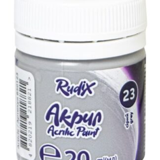 АКРИЛ для декору "RUDIX" /850123/ матовий Сірий , 20 мл (1/12/24)