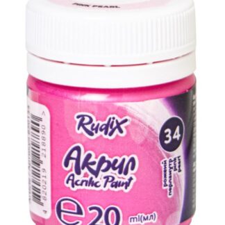 АКРИЛ для декору "RUDIX" /850134/ Рожевий перламутр, 20 мл (1/12/24)