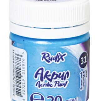 АКРИЛ для декору "RUDIX" /850131/ Блакитний перламутр, 20 мл (1/12/24)
