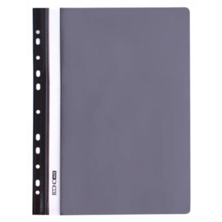 Швидкозшивач пл. евро перф. "Еconomix" /Е31508-10/ А4 сірий, фактура помаранч,120/160 мкм (10)