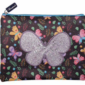 Папка шкільна на блискавці B5 "Bourgeois" /WB-1945-A5/ "Метелик" м'яка, 1 відд., ПУ, 25х20 см (1/120)