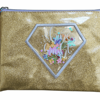 Папка шкільна на блискавці А5 "Bourgeois" /WB-2030/ "золота" м'яка, 1 відд., ПУ, 21х15 см (1/120)