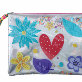 Папка шкільна на блискавці А5 "Bourgeois" /WB-2054/ "Срібло" м'яка, 1 відд., ПУ, 21х15 см (1/120)