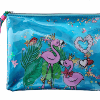 Папка шкільна на блискавці А4 "Bourgeois" /WB-2061/ "Блакитна" м'яка, 1 відд., ПУ (1/60)