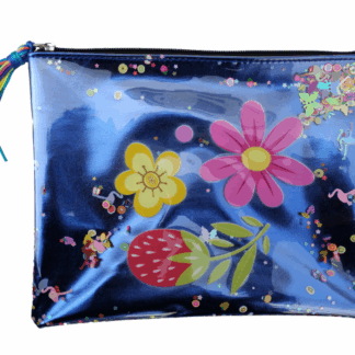 Папка шкільна на блискавці А4 "Bourgeois" /WB-2061/ "Блакитна2" м'яка, 1 відд., ПУ (1/60)