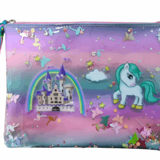 Папка шкільна на блискавці А4 "Bourgeois" /WB-2061/ "Райдужна" м'яка, 1 відд., ПУ (1/60)