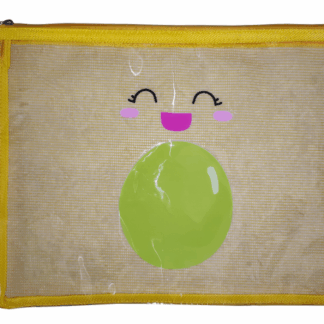 Папка шкільна на блискавці А4 "Bourgeois" /WB-2122/ "Жовта" м'яка, 1 відд., ПУ (1/60)