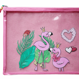 Папка шкільна на блискавці А4 "Bourgeois" /WB-2122/ "Рожева3" м'яка, 1 відд., ПУ (1/60)