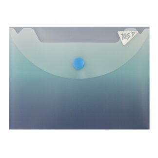 Папка-конверт на кнопці B7 "Yes" /492302/ "Fusion", синьо-блакитна (10/200)