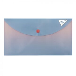 Папка-конверт на кнопці А6 "Yes" /492297/ "Fusion", рожево-блакитна (10/200)