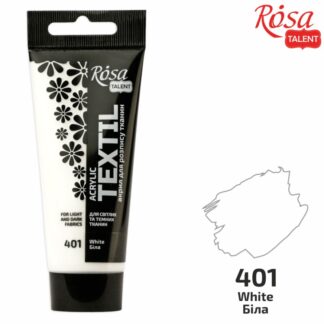 АКРИЛ для тканин "ROSA TALENT" /01/ Біла, 60мл (1/4)