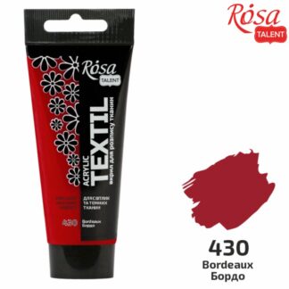 АКРИЛ для тканин "ROSA TALENT" /430/ Бордо, 60мл (1/4)