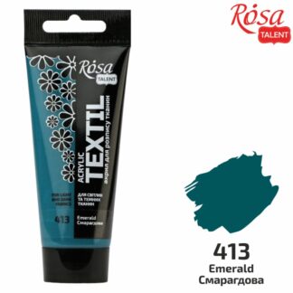 АКРИЛ для тканин "ROSA TALENT" /413/ Смарагдова, 60мл (1/4)