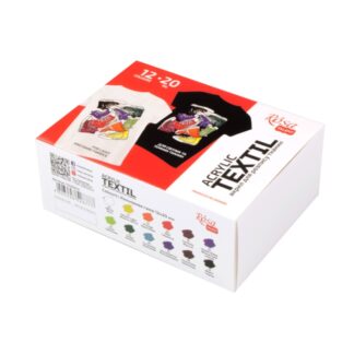 Набір акрилових фарб для тканин "ROSA TALENT" /777/ 12*20мл, STYLE (1/12)