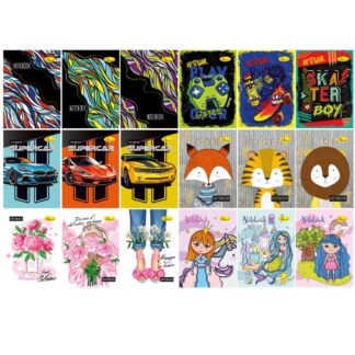 Блокнот А6/40 "Апельсин" /Б-П6-40/АП-1602/ 98*140мм, клітинка, посипка, спіраль збоку (20)