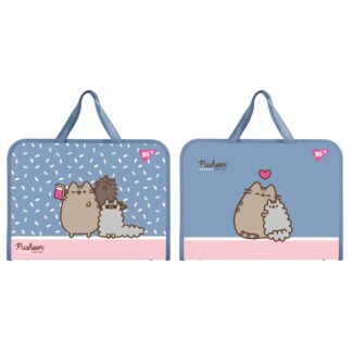 Папка-портфель на блискавці А4+ "Yes" /492316/ "Pusheen" з ткан. ручк. (1/12/48)