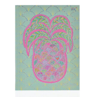 Блокнот А5/64 == "YES" /151389/ "Turnowsky. Art pineapple" 7БЦ, фольга голограф.срібло+УФвиб. (1/10)