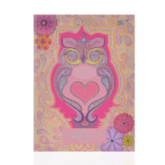 Блокнот А6/64 == "YES" /151407/ "Turnowsky. Art owl" 7БЦ, фольга голограф.срібло+УФ-виб. (3)