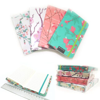 Блокнот на гумці A6/96арк. "JO" /6244-A6/  "Гілки" 70g кол. край mix (1/24)