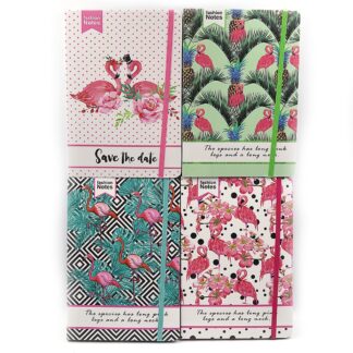 Блокнот на гум. A5/80арк "JO" /0441-А5/  "Фламінго" 70g кол. край  (1/48/96)