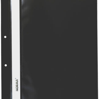 Швидкозшивач А5 пл. європерф. "Norma" /5264/ Чорний, глянц (10/400)