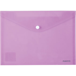 Папка-конверт на кнопці А5 "Axent" /1522-36-A/ Pastelini, бузкова (12/360)