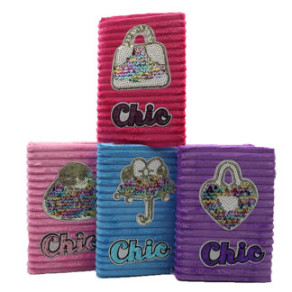 Блокнот пухнастий А5 "JO" /DSCN9762/ "Chic" == гр , мікс (1/24/144)