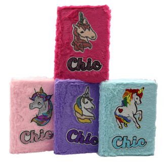 Блокнот пухнастий 13*19/60 "JO" /21903-2/ "Єдиноріг" == 70гр , мікс (1/24/144)