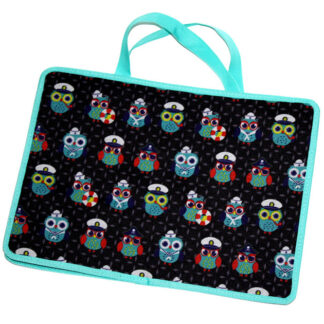 Папка-портфель на блиск. "ПОЛІМЕР" /430104/ "Сови" з ткан. ручк. (1/10)