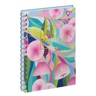 Блокнот А6/64 "YES" /151624/ КРАПКА, 7БЦ "Life Is Perfect" подвійна спіраль, лам.софт-тач+фол.зол. (3/60)