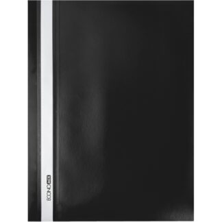 Швидкозшивач пл. Б/ПЕРФ. "Еconomix" /E31509-01/ А4 чорний, фактура помаранч,120/160 мкм (10/300)