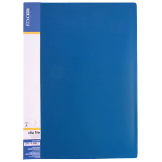 Папка-швидкозшивач А4 "Economix" "Е31201-02" СLIP А + кишеня, синя (1/20/120)