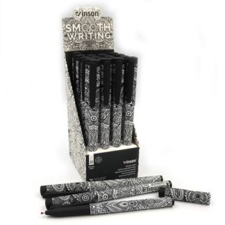 Ручка масляна "Vinson" /A3/ "TATTOO" softtouch 0,7мм, синя (20/800)