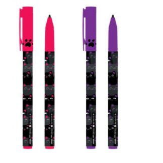 Ручка кулькова "Vinson" /A27(55551)/ "Кіт", синя, ковпачок (20/800)