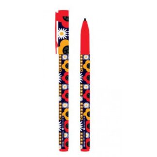 Ручка кулькова "Vinson" /A29(6666)/ "Ромашка", синя, ковпачок (20)