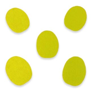 Заготовка "Діамантові ручки" /120386/ фетр "Яйце" 7 см, 30 шт в пак, жовта