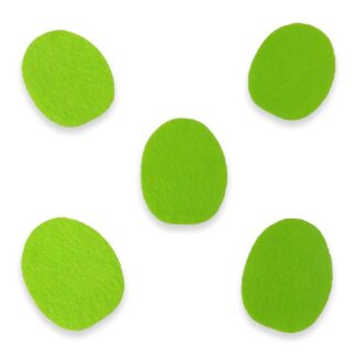 Заготовка "Діамантові ручки" /120387/ фетр "Яйце" 7 см, 30 шт в пак, салатова