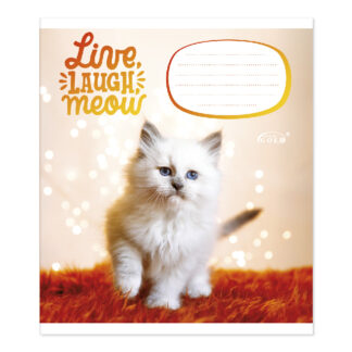 Зошит уч. "Gold Brisk" 12арк.// /ТВ-47/ №3512 Кошенята, 60г/м2, УФ-лак (25/500)