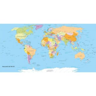 Карта світу "4PROFI" /46586/ одностороння 1500*760 на люверсах, поліестер