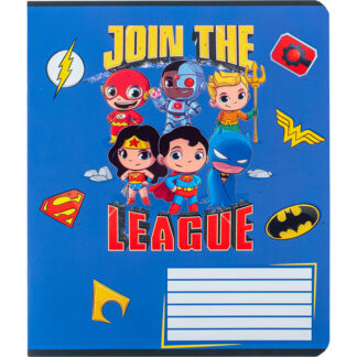 Зошит уч. "Kite" 12арк.# /DC24-232/ "DC Justice League" софт тач + УФ лак (25/600)