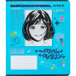 Зошит уч. "Kite" 12арк.# /K24-232-1/ "Kite Anime" софт тач + УФ лак (25/600)