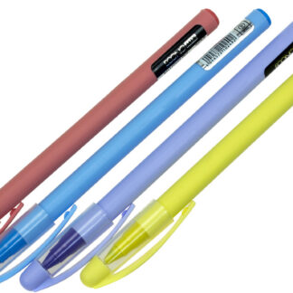 Ручка масляна "ECONOMIX" /Е10249/ "KISS" 0,7мм, пише синім, корпус асорті (50/1000)