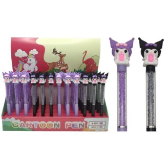 Ручка кулькова /9073-94/ "Зайчик Kuromi Куромі - стрази" (48)