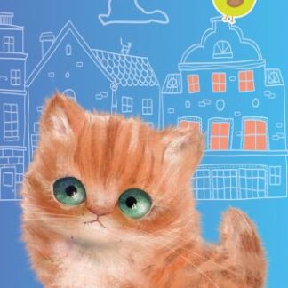 Блокнот А6/32арк. "Рюкзачок" /ЗК-16/ # серія "CUTE CATS" карт.обкл., блок офс, СКОБА (1/100)