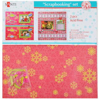 Набір для творчості "Скрап-страничка" "SANTI" /952443/ червоний (1/10/200)