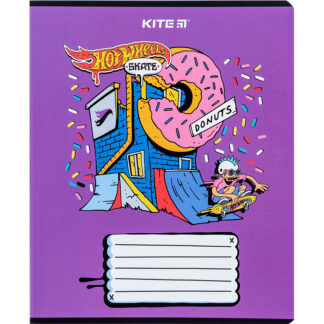Зошит уч. "Kite" 18арк.== /HW24-237/ "Hot Wheels Skate" гібр. лак + УФ лак (20/400)