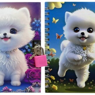 Блокнот 11*15см/48арк /64975/ з замочком "Собачка" # мікс (1/30)