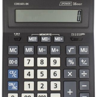 Калькулятор "Brilliant" /CDB1601-BK/ настол., 16-розр, 2пам, 205*155*35мм