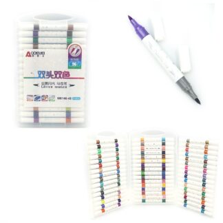 Набір скетч маркерів 96кол/48шт "AODEMEI" /M6146-48/ ДВОСТОРОННІ "Глітер" (1/6/36)